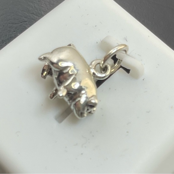 Sterling silver pig pendant charm - Picture 3 of 4